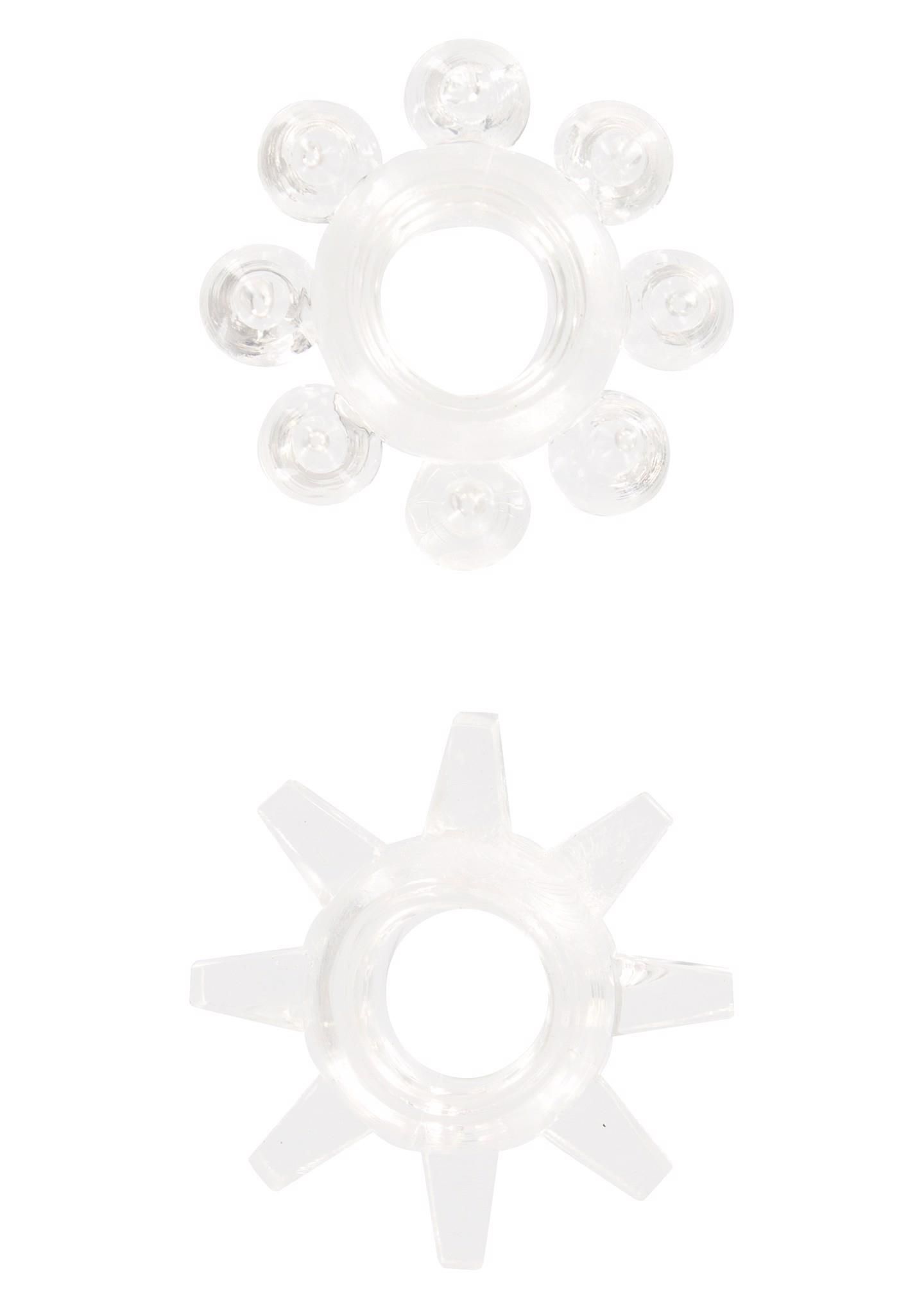 Набір ерекційних кілець Power Stretchy Rings, 2 шт (прозорий)
