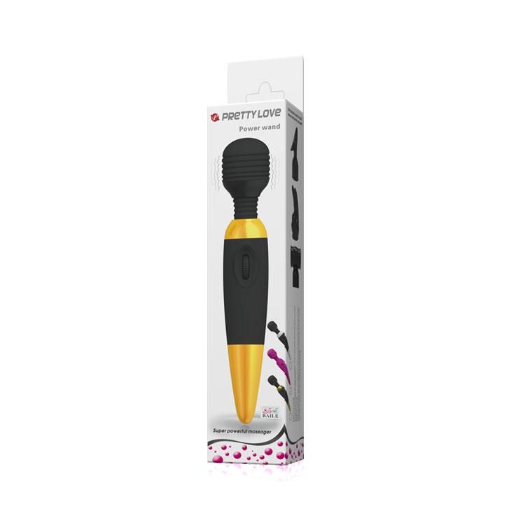 Вібромасажер Pretty Love Power Wand, 25 см (чорний)