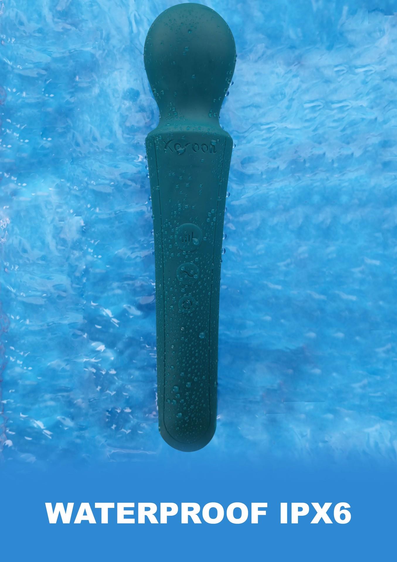 Вибромассажер Xocoon The Curved Wand, 27 см (зеленый)