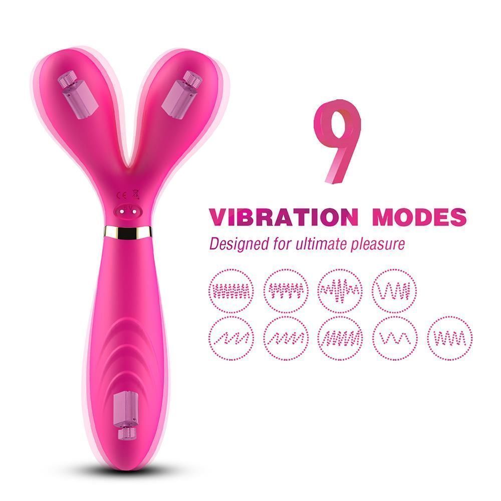 Вибратор B - Series Joy Y-Wand, 19.2 см (розовый)