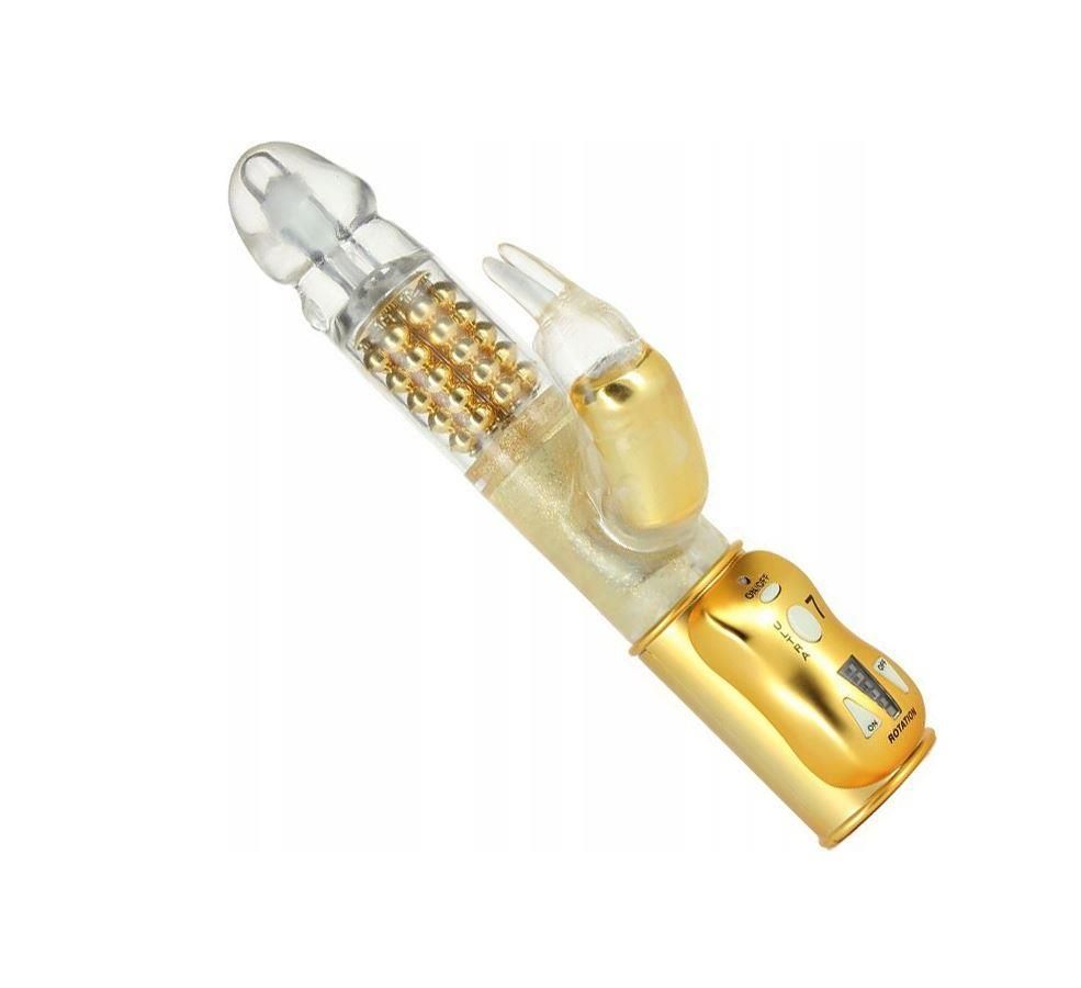 Вібратор кролик Dorcel Orgasmic Rabbit, 25 см (золотий)