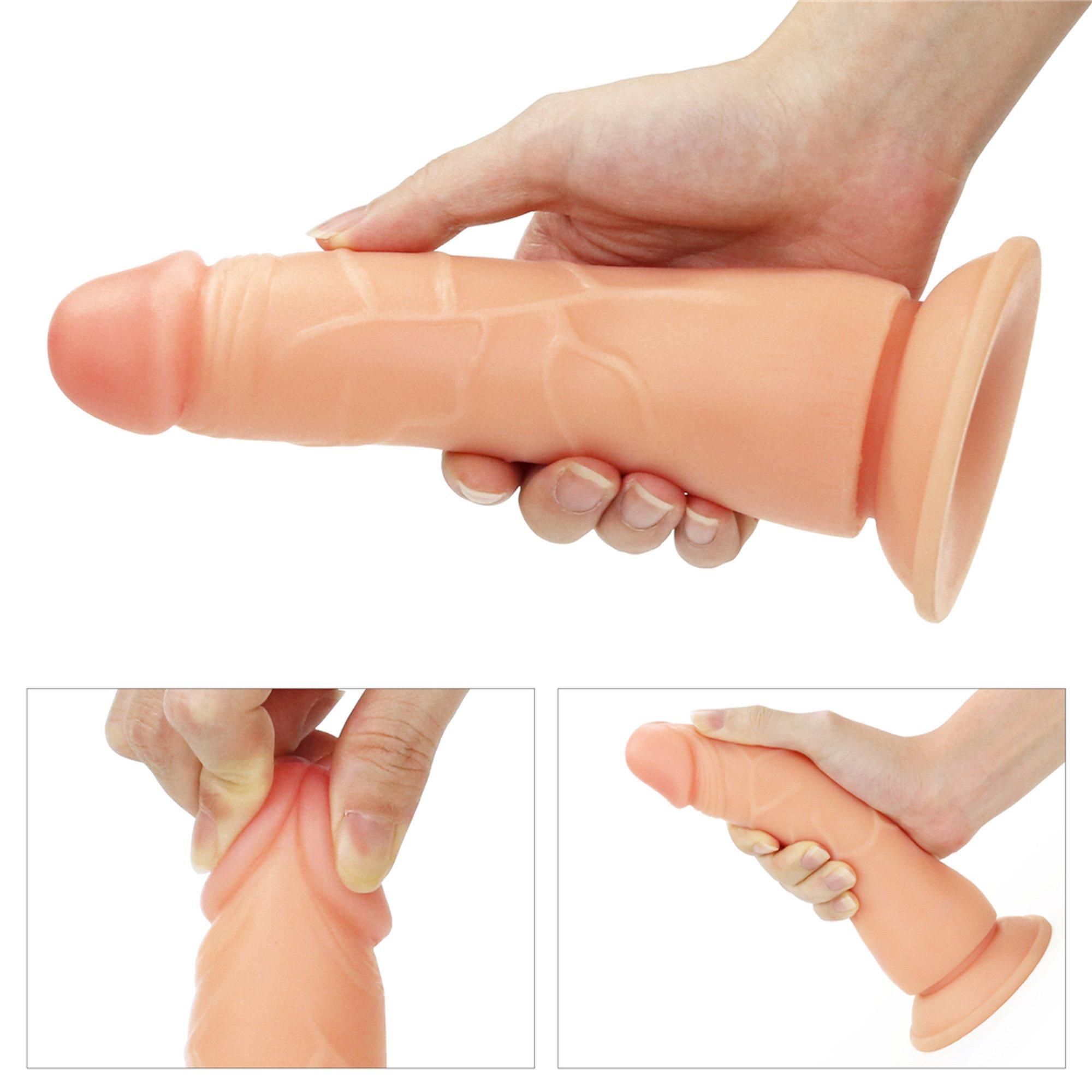 Страпон LoveToy Easy Strapon Set 7.5'', 19 см (телесный)