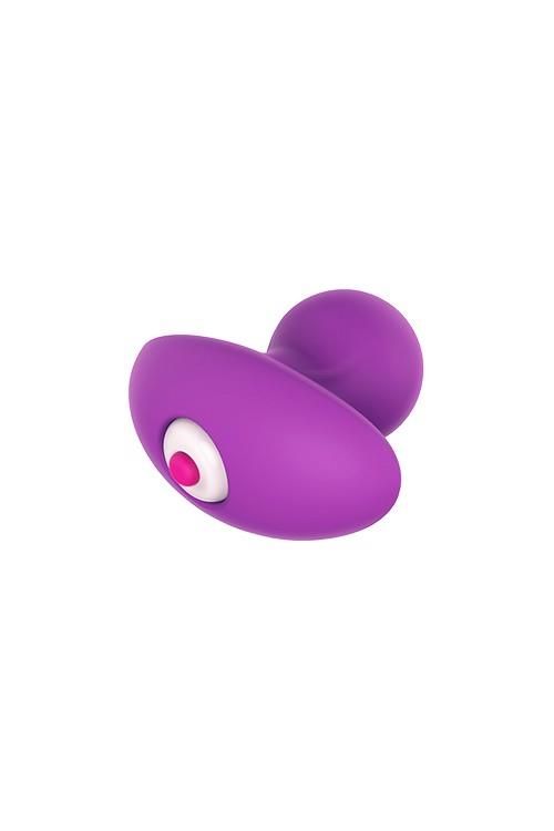 Korek analny z wibracją Dream Toys Pleasure dial, 6,5 cm (fioletowy)