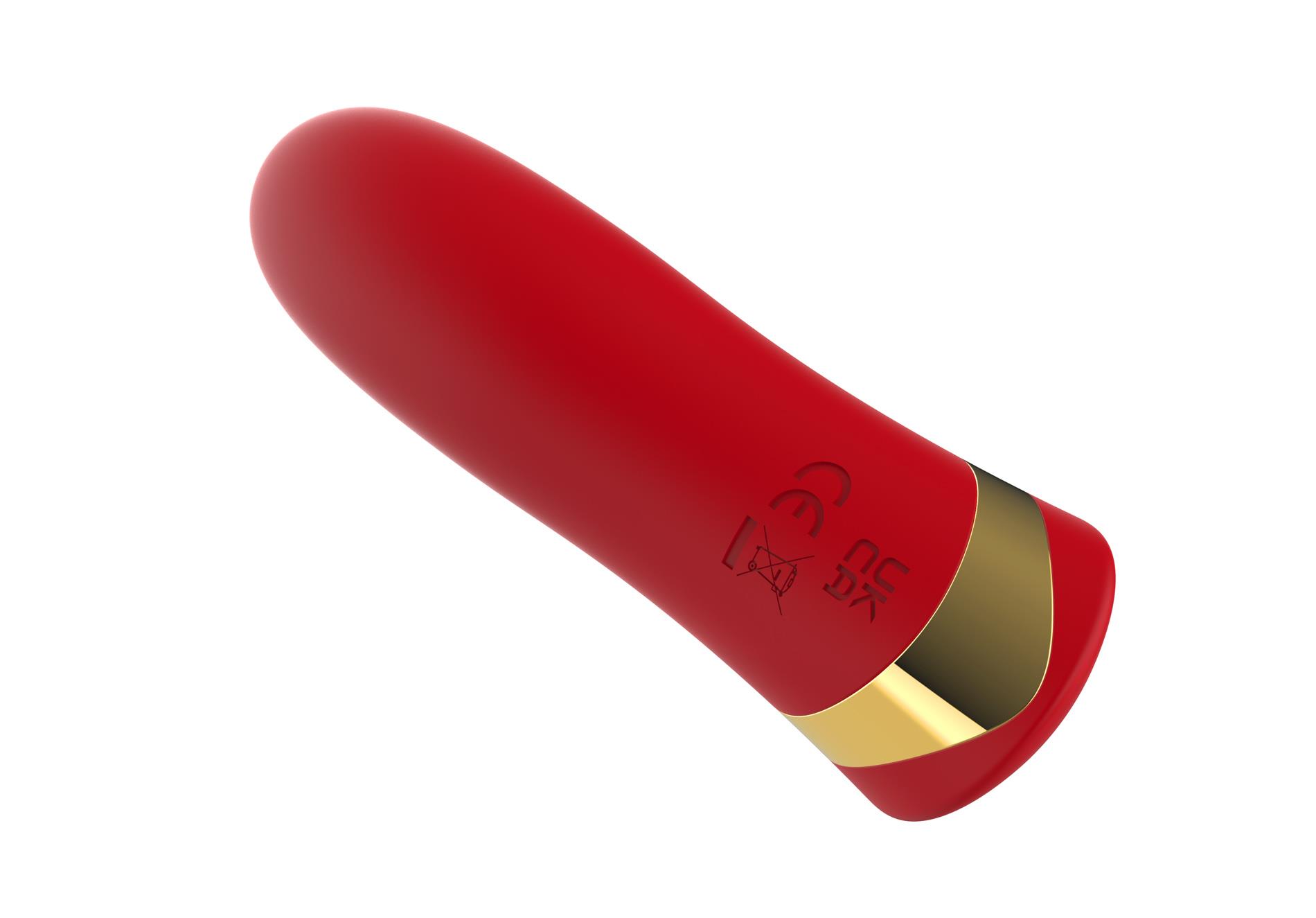 Мини-вибратор B - Series Cute Lipstick Bullet, 10.2 см (красный)