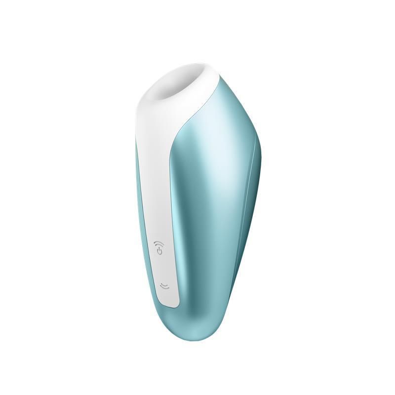 Вакуумный стимулятор клитора с вибрацией Satisfyer Love Breeze (голубой)