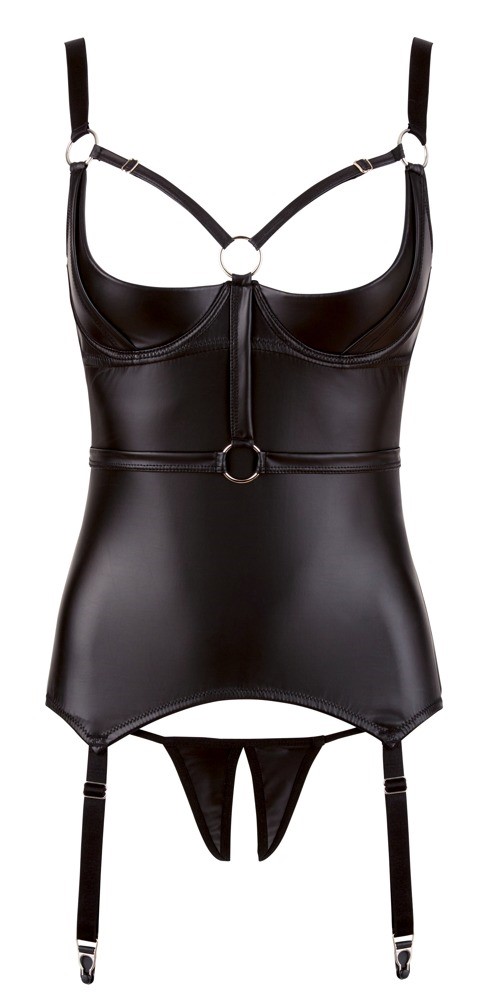 Комплект Cottelli Bondage Cami Suspender, M (черный)
