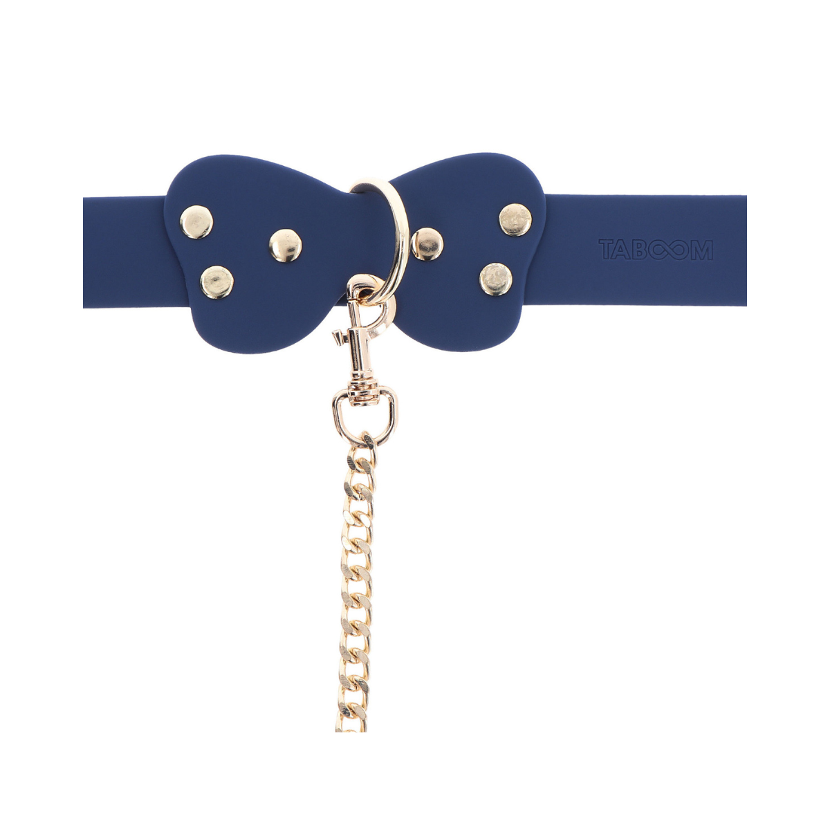 Ошейник с поводком Taboom Silicone Supreme Collar and Leash (синий)