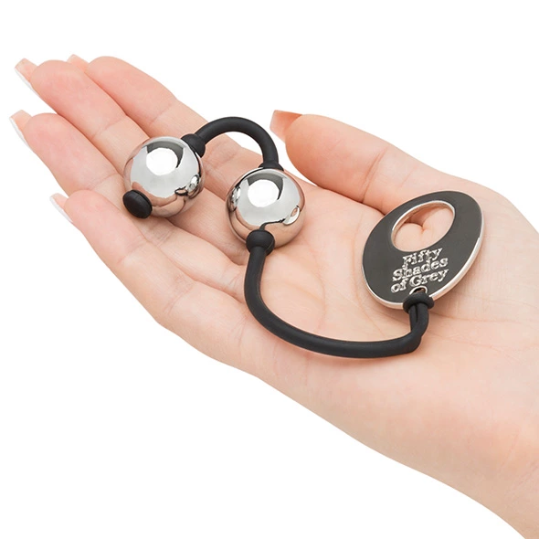 Вагинальные шарики Fifty Shades of Grey Inner Goddess Mini, 21,6 см (серебристый)