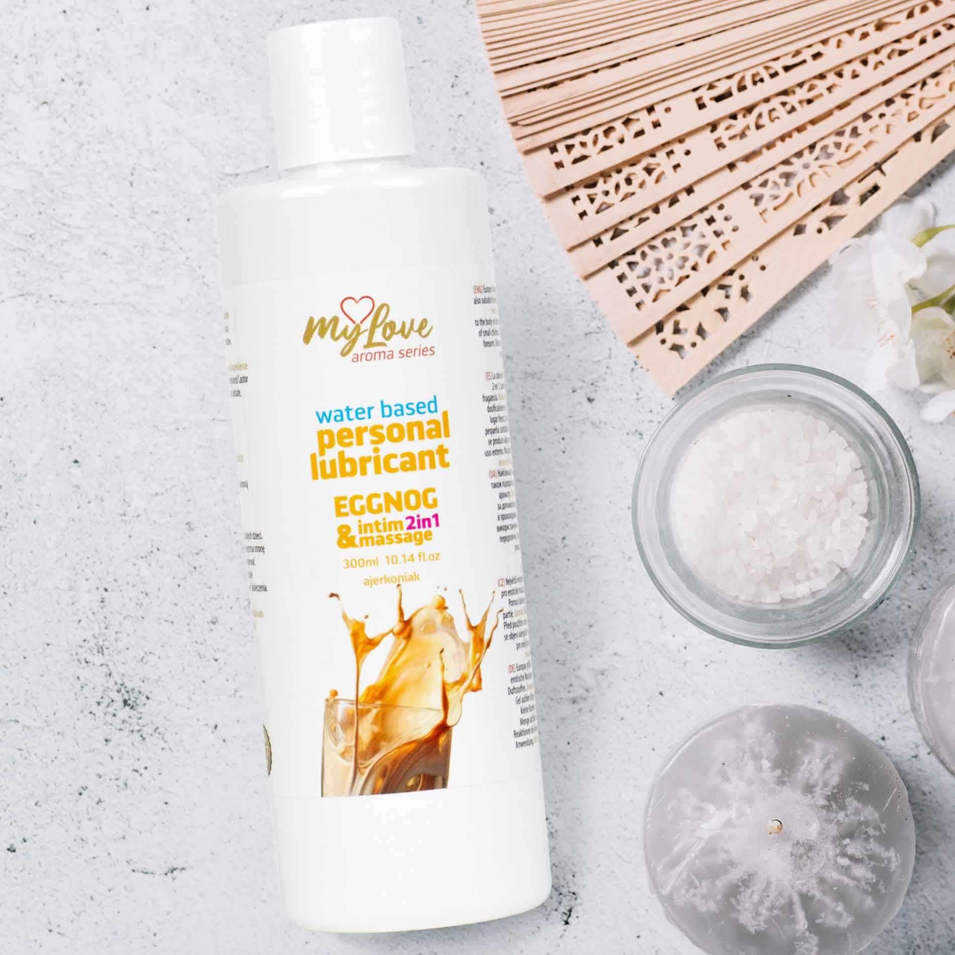 Лубрикант MyLove Aroma Series Intim&Massage 2in1 Eggnog, 300 мл