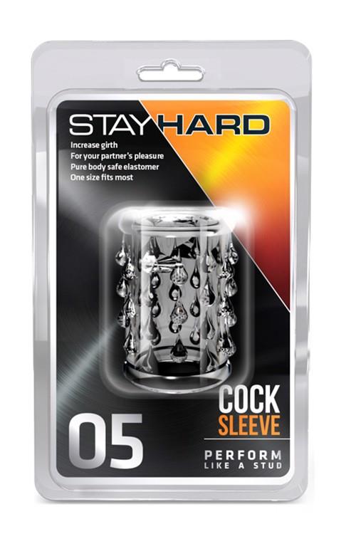 Насадка на пенис Stay Hard Cock Sleeve 05, 5 см (прозрачный)