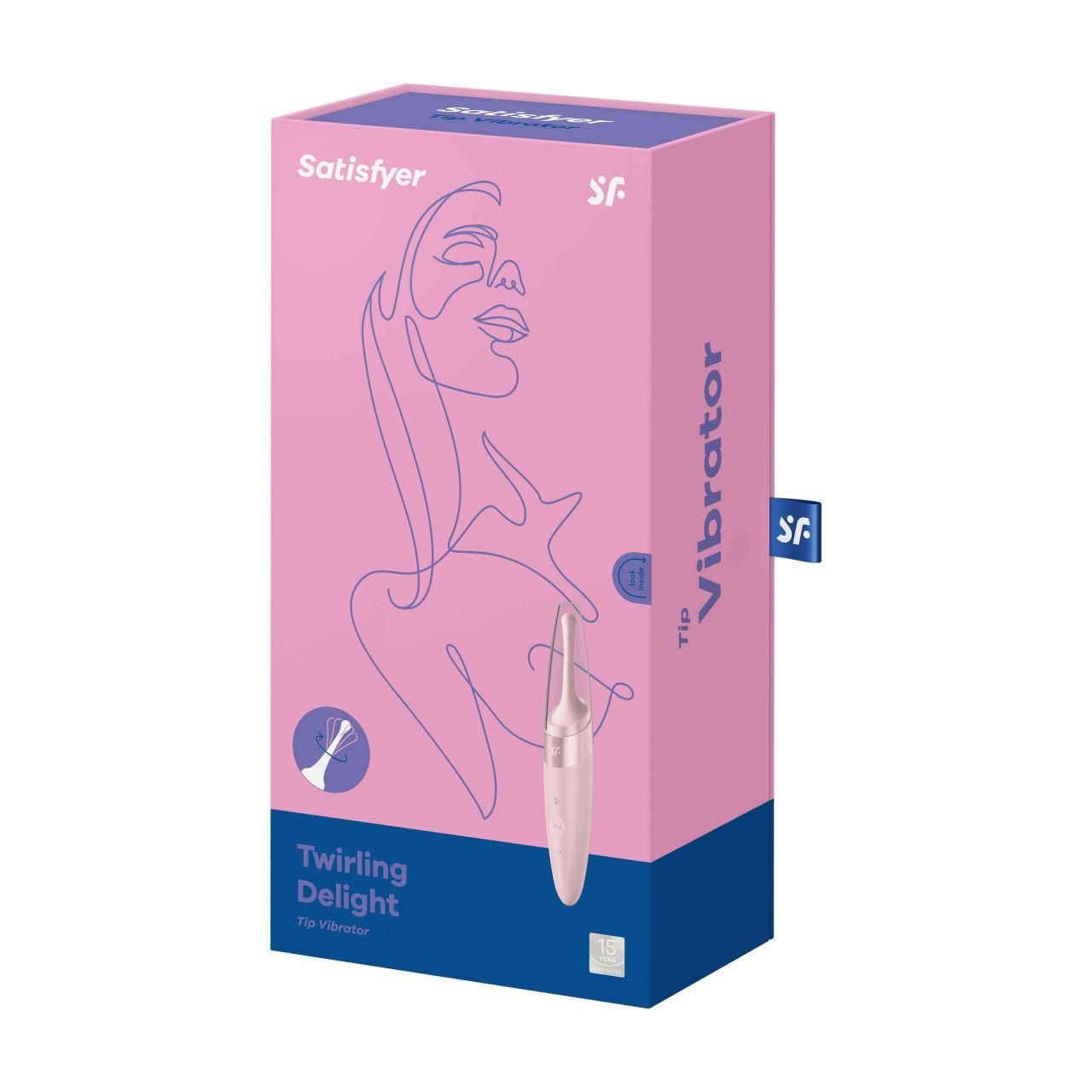 Stymulator łechtaczkowy Satisfyer Twirling Delight, 16 cm (różowy)