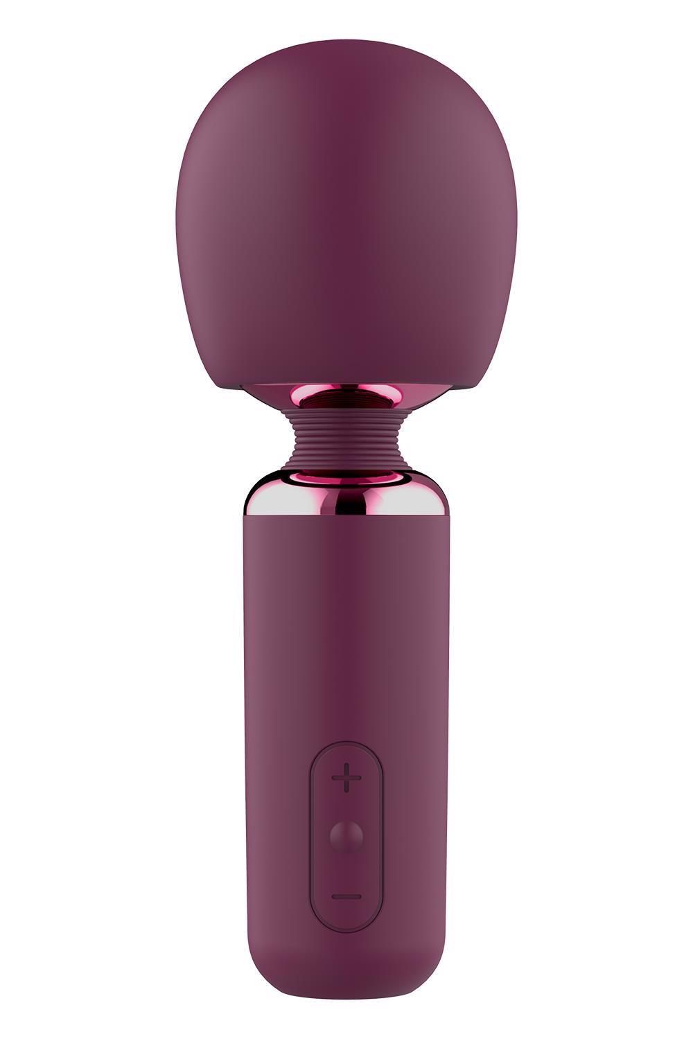 Вибромассажер Glam Bold Travel Wand, 18 см (бордовый)