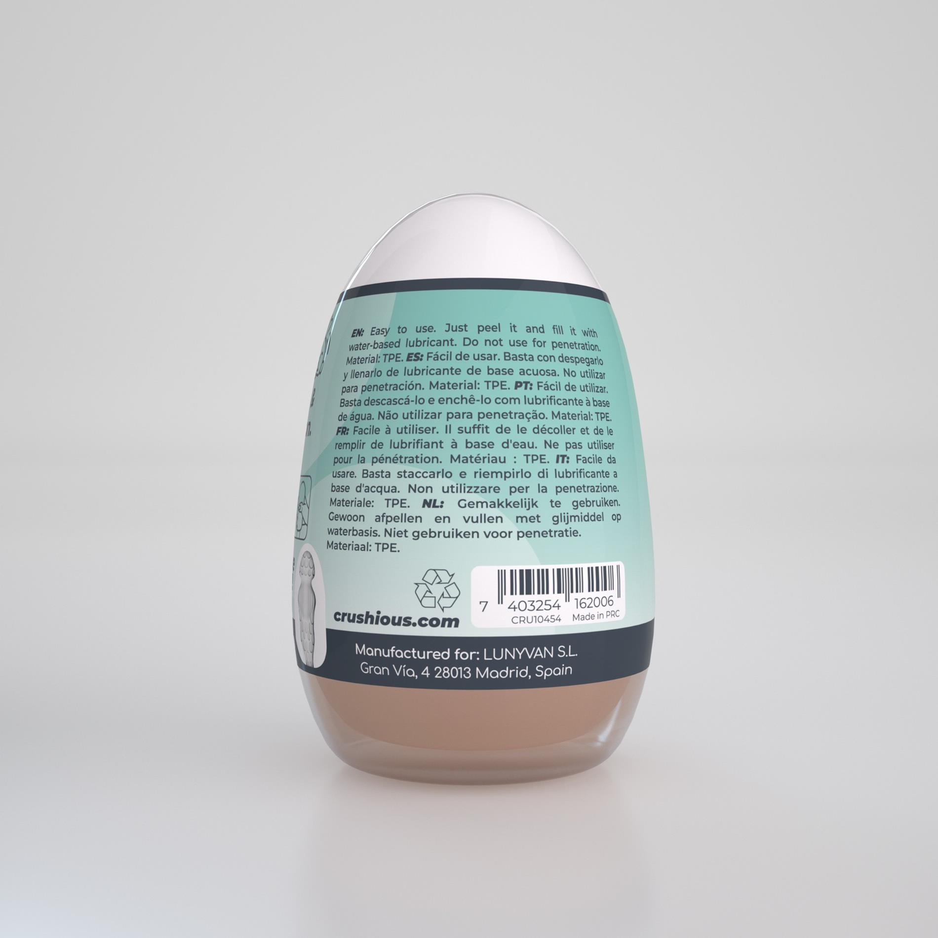 Мастурбатор яйцо Crushious Ezy Egg The Novice (телесный)