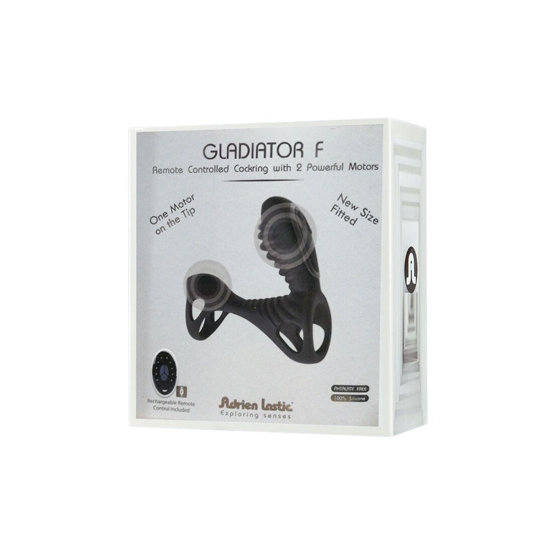 Эрекционное кольцо Adrien Lastic Gladiator F, 9 см (черный)