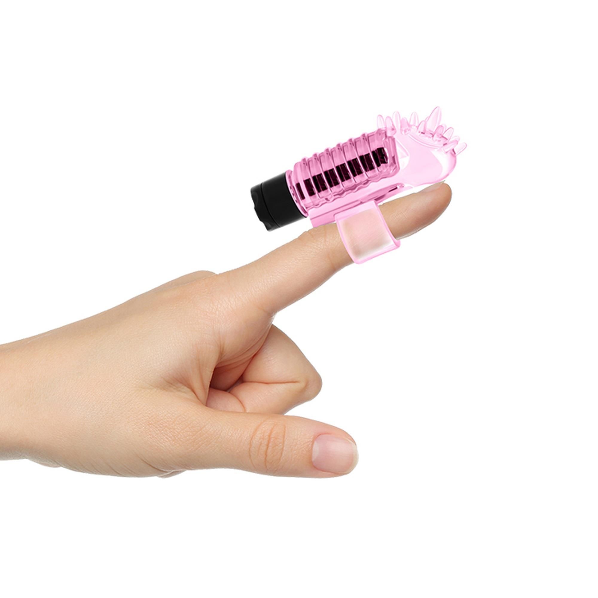 Міні-вібратор на палець LyBaile Finger, 7,6 см (рожевий)