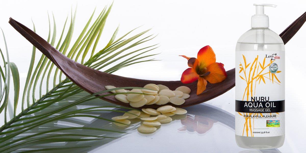 Массажное масло Love Stim Nuru Aqua Oil, 1000 ml