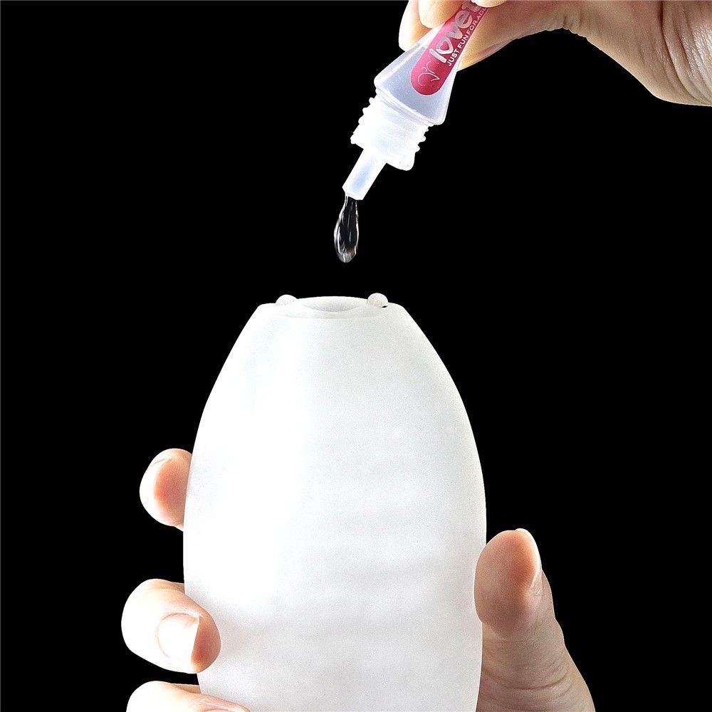 Мастурбатор яйцо LoveToy Giant Egg Grind Ripples Edition (прозрачный)