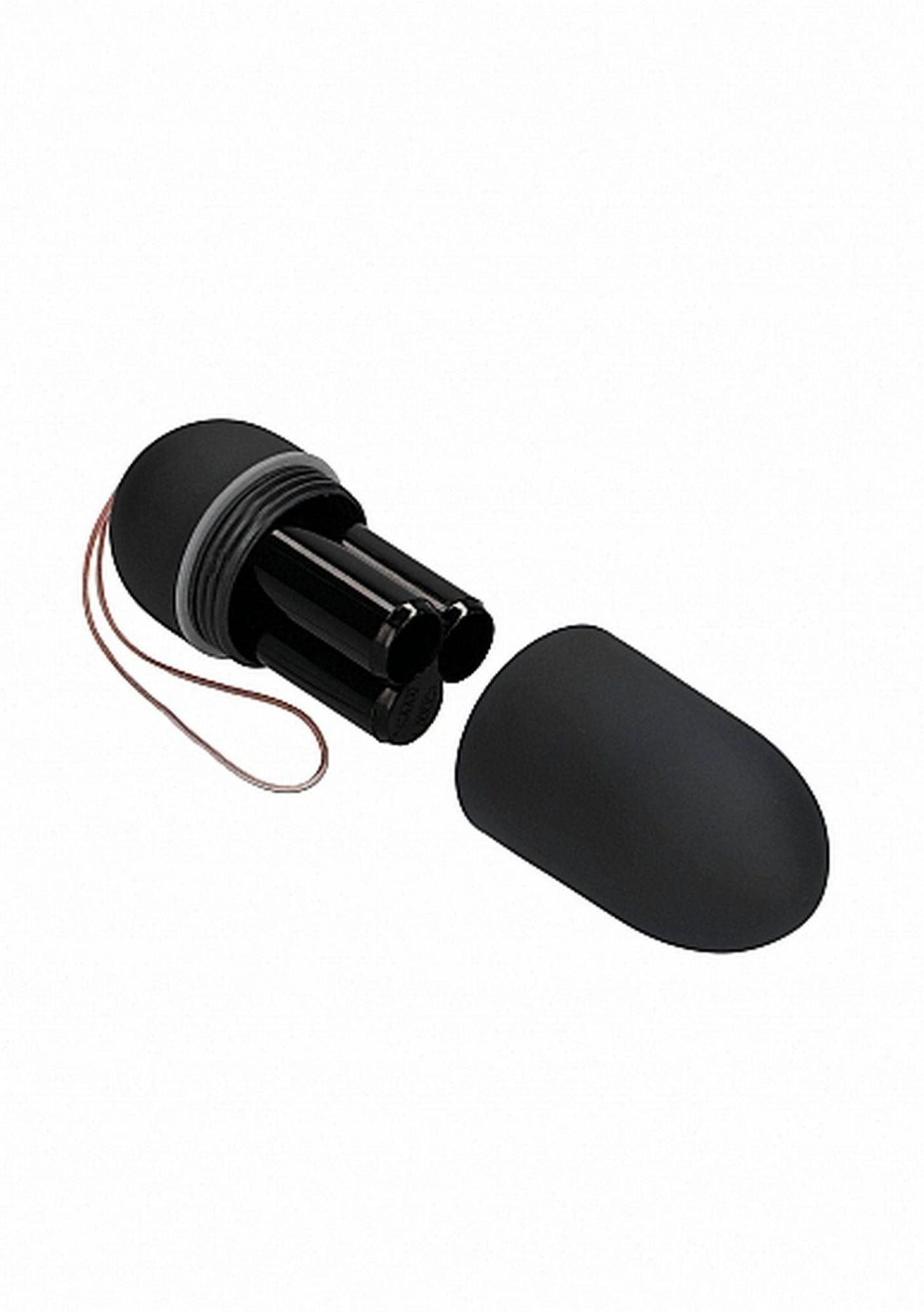 Wibrujące jajeczko ShotsToys Remote Vibrating Egg, 8 cm (czarny)