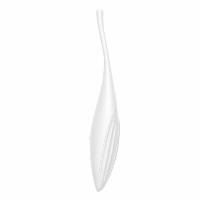 Стимулятор клитора Satisfyer Twirling Joy, 18 см (белый)
