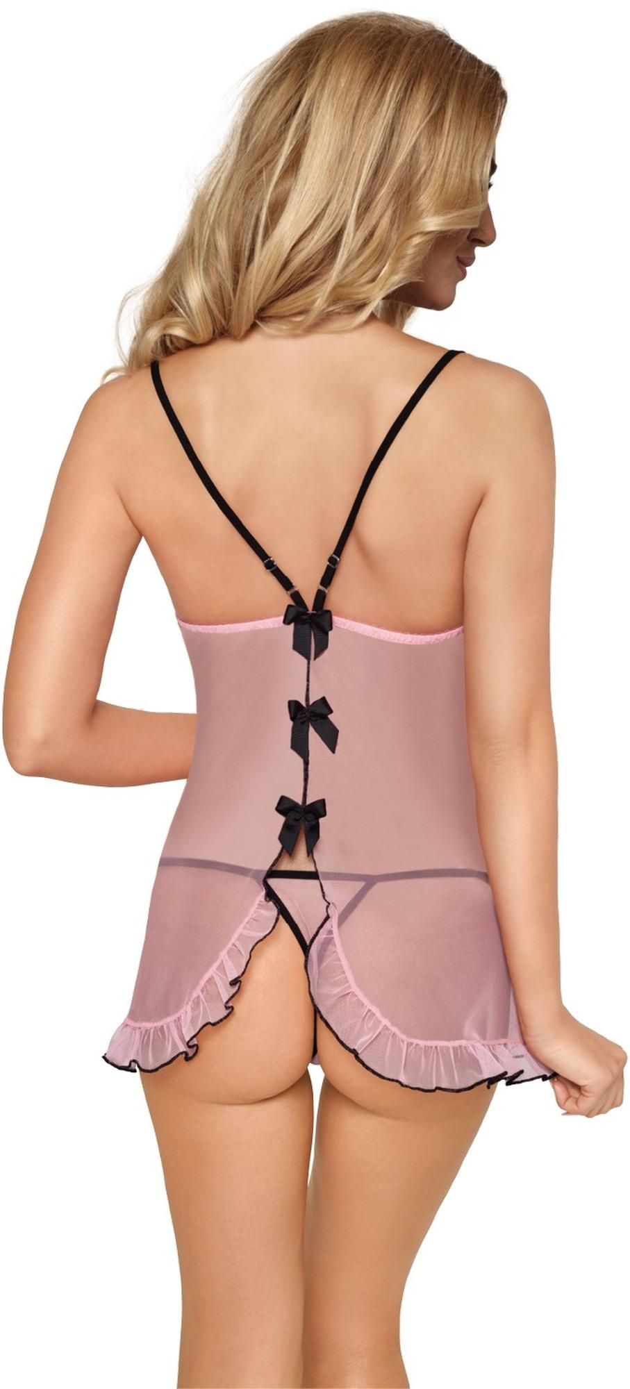 Сорочка и стринги Roxana 6740, XL (розовый)