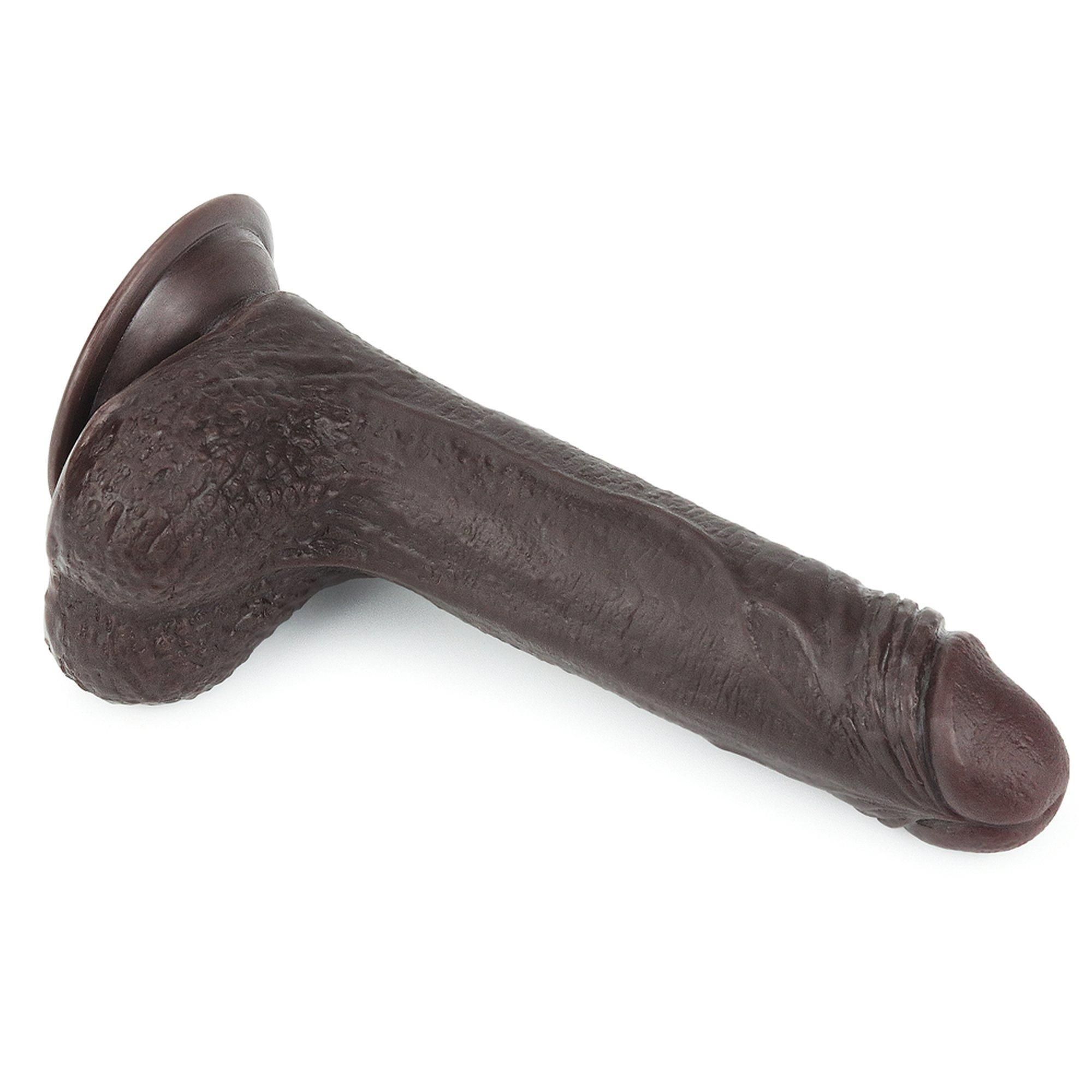 Фаллоимитатор с присоской LoveToy Sliding-Skin Dildo 7, 17,5 см (коричневый)