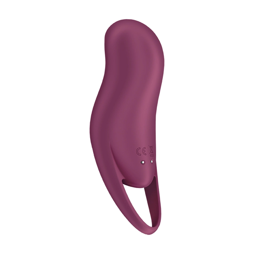 Вакуумный стимулятор клитора с вибрацией Satisfyer Pocket Pro 1 (бордовый)