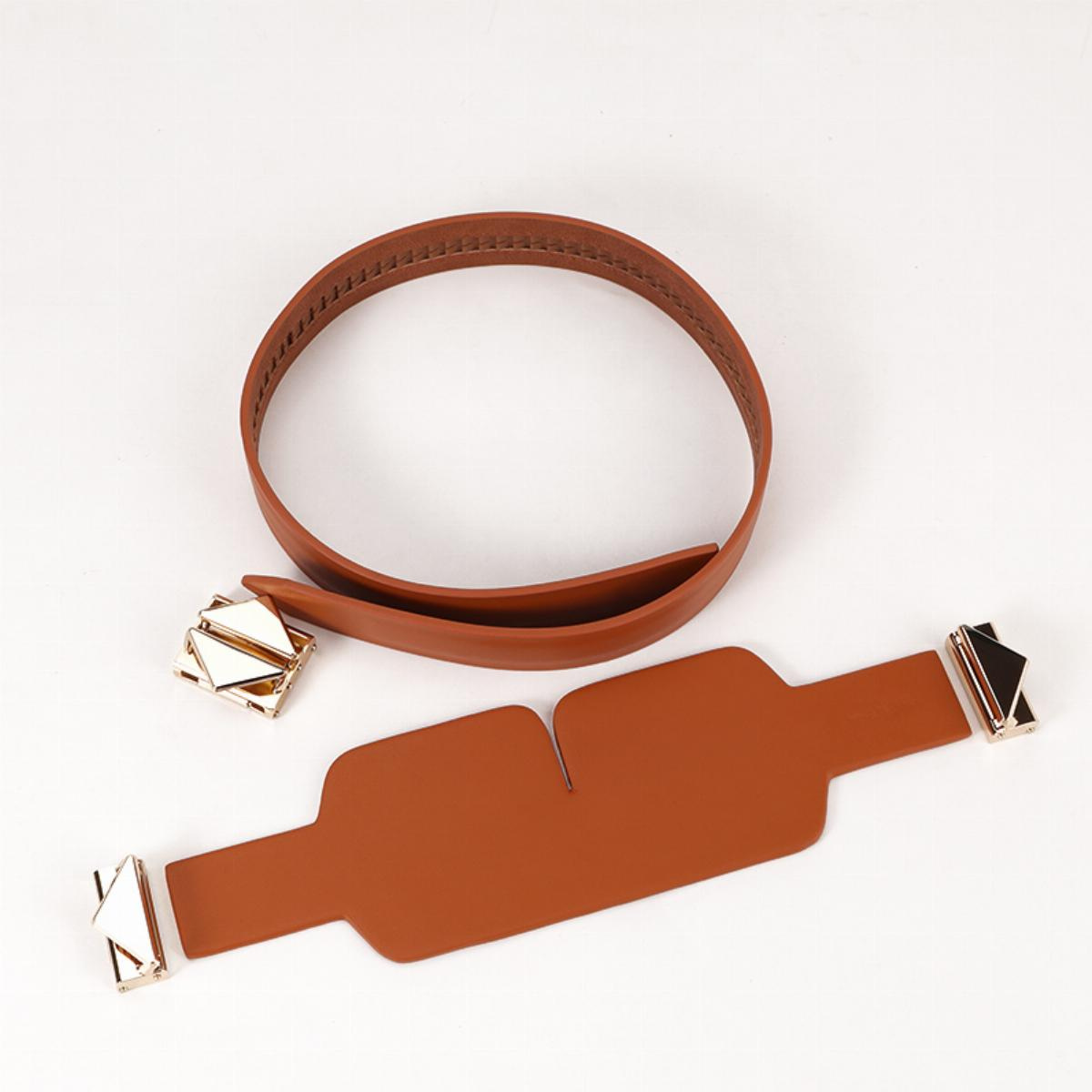 Маска на глаза Lockink Luxury Leather Blindfold Kit (коричневый)