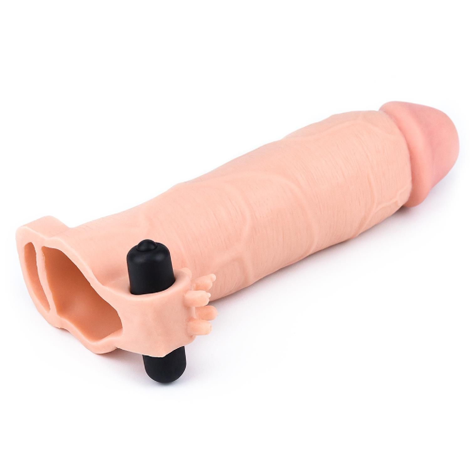 Насадка на пенис Pleasure X-Tender Flesh Add 3", 20 см (телесный)