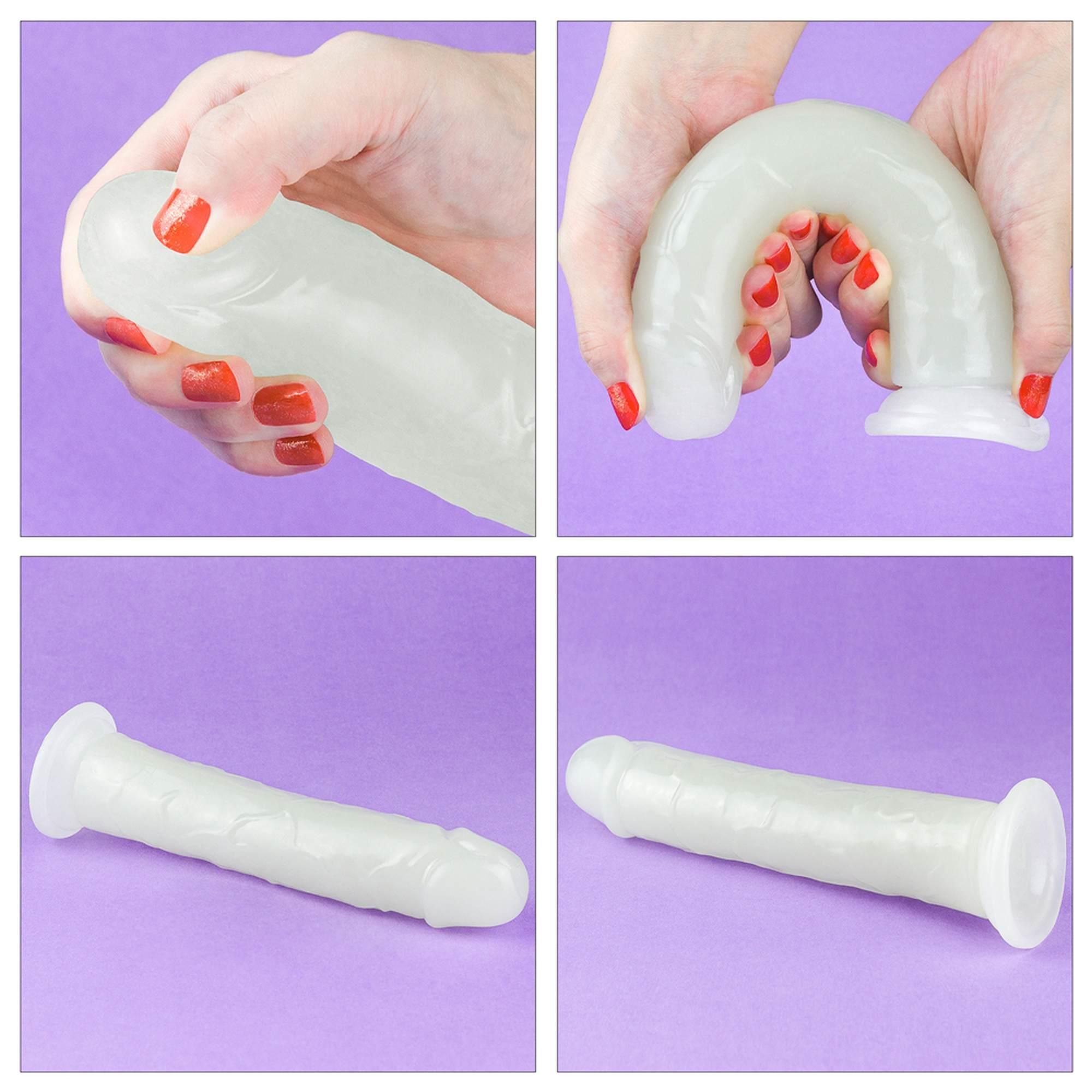 Фаллоимитатор неоновый Lumino Play Dildo, 21 см (синий)