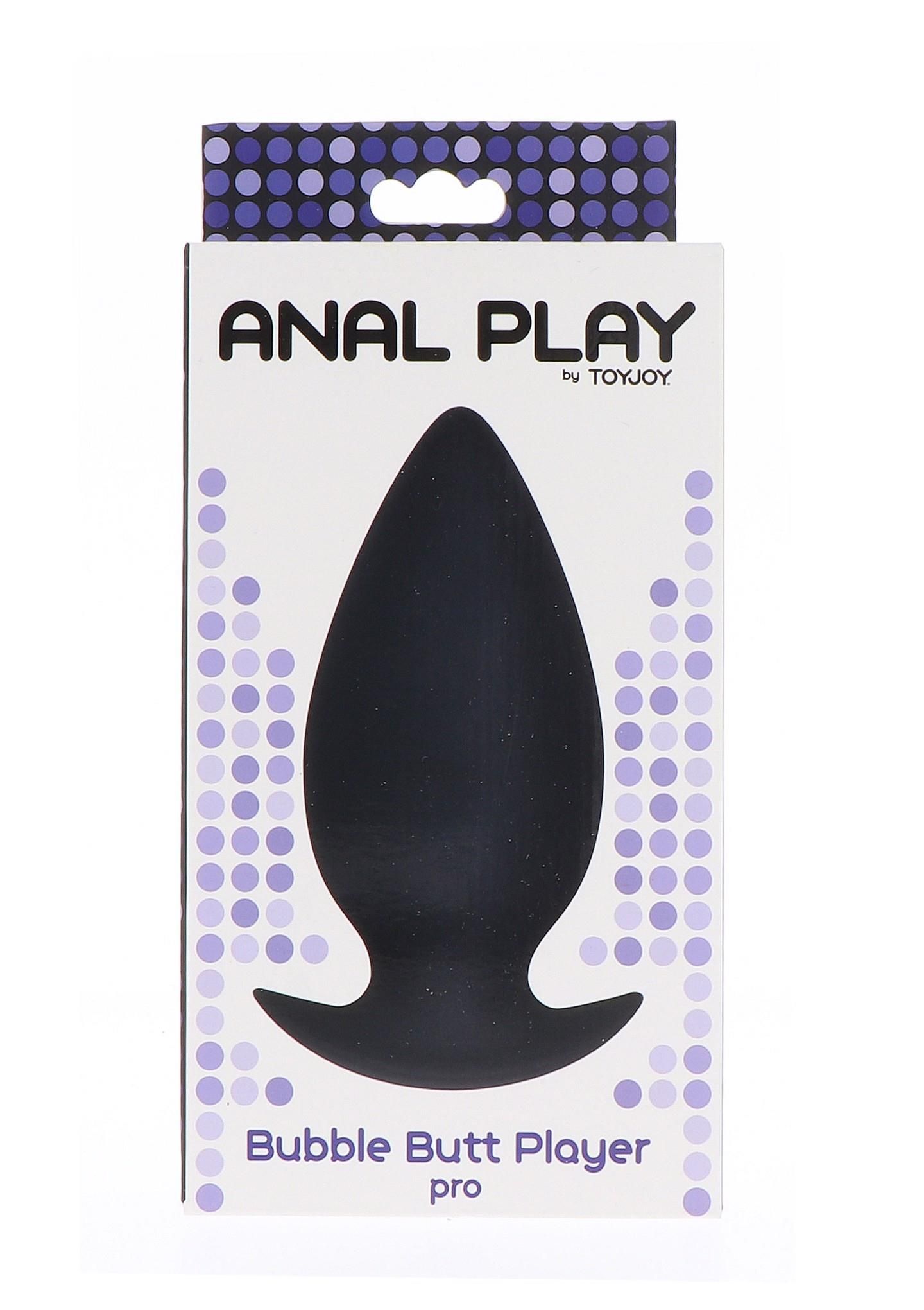 Korek analny Toy Joy Bubble Butt Player Pro, 11 cm (czarny)