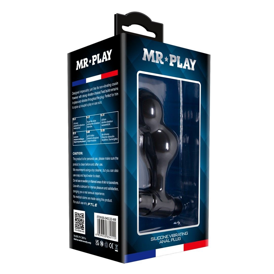 Анальна пробка MR Play Super Rower, 10 см (чорний)