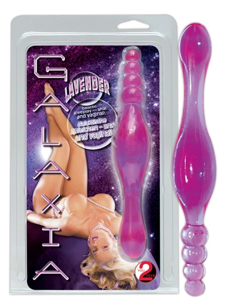 Двосторонній фалосімітатор You2Toys Galaxia Lavender, 20 см (фіолетовий)
