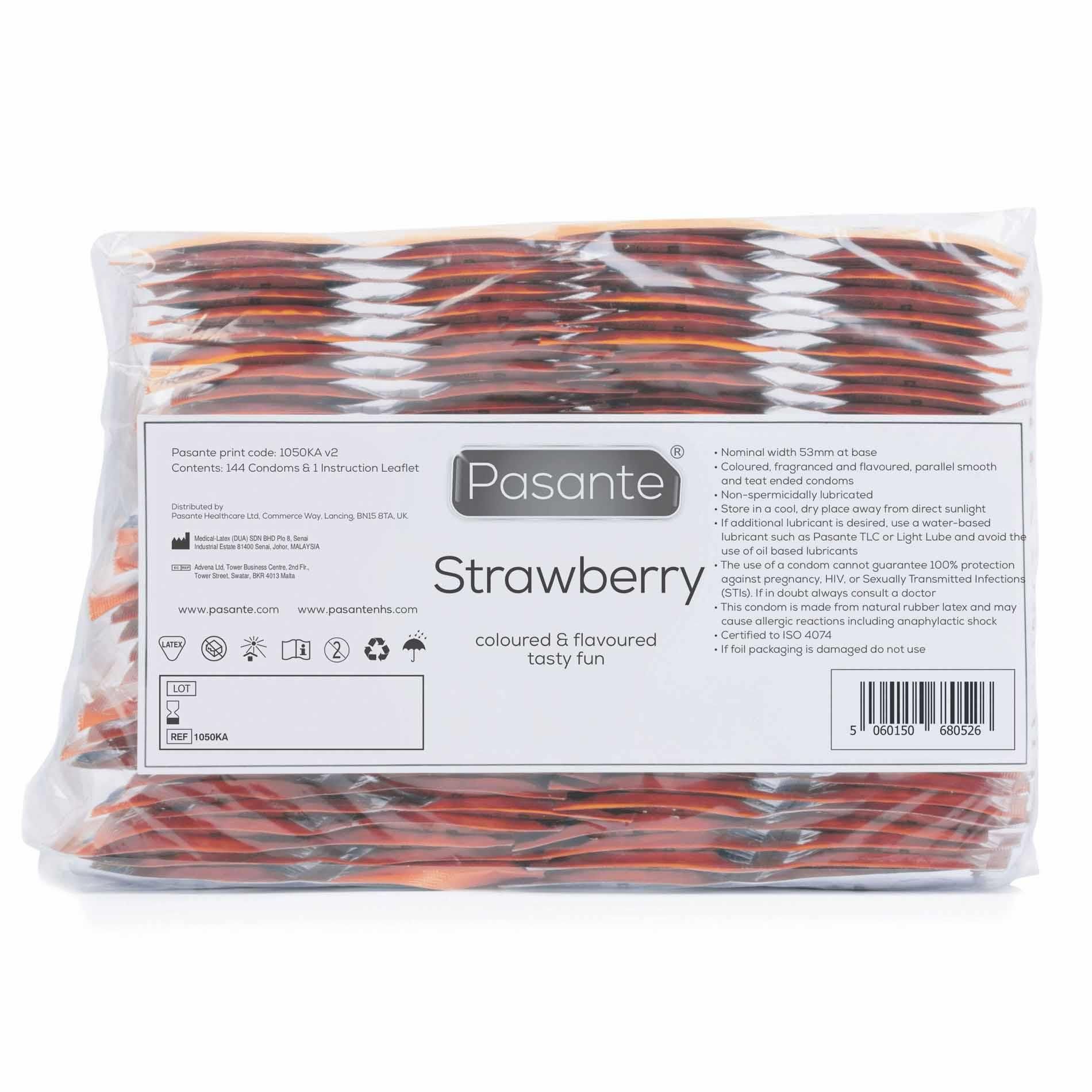 Презервативы Pasante Strawberry Crush, 144 шт