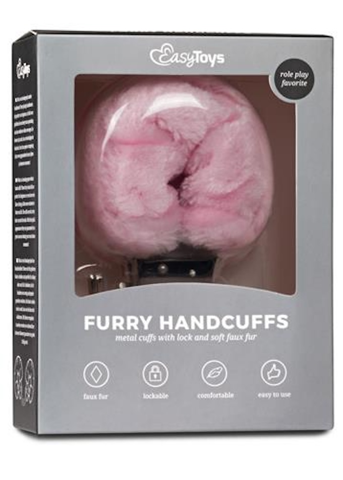 Наручники EasyToys Furry Handcuffs (розовый)
