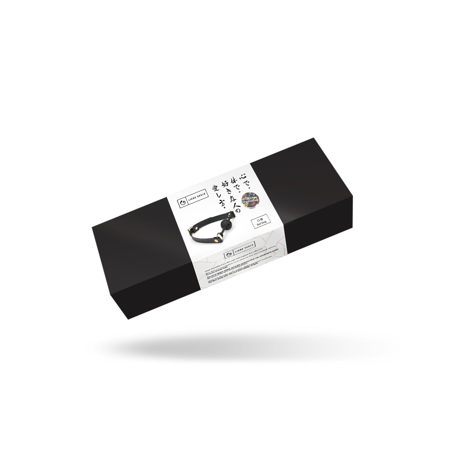 Кляп Liebe Seele Organosilicon Ball Gag, 4.3 см (черный)