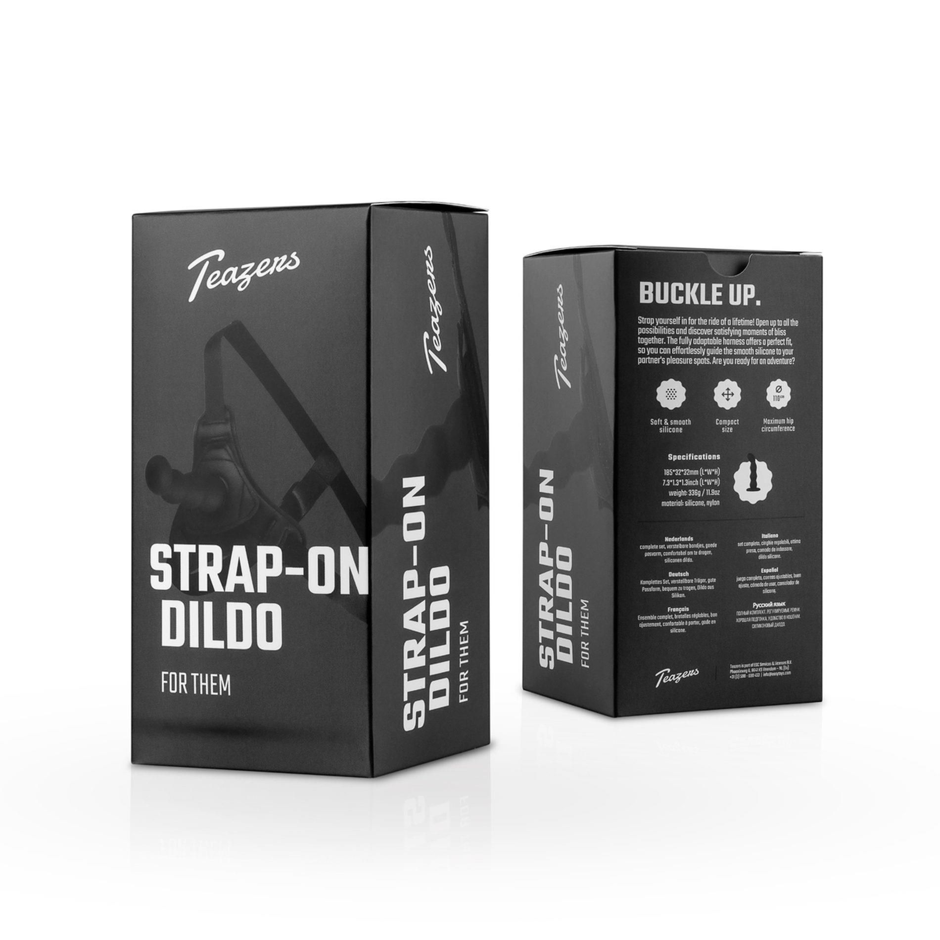 Strap-on Teazers, 13 cm (czarny)