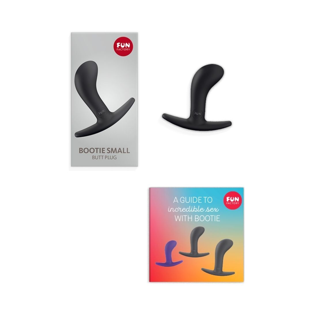 Korek analny Fun Factory Bootie S, 7.5 cm (czarny)