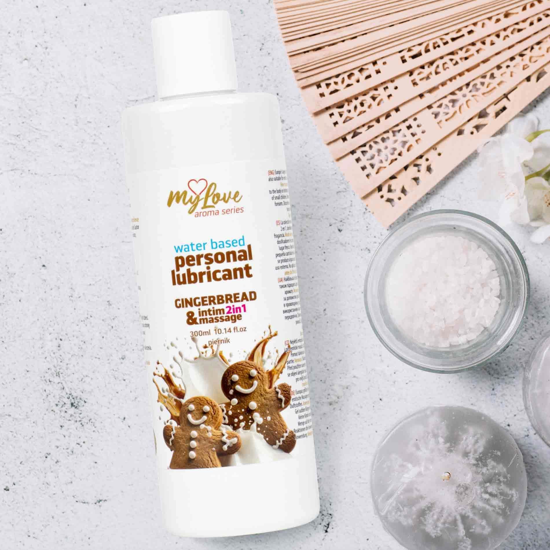Lubrykant MyLove Aroma Series Intim&Massage 2in1 Gingerbread, 300 ml