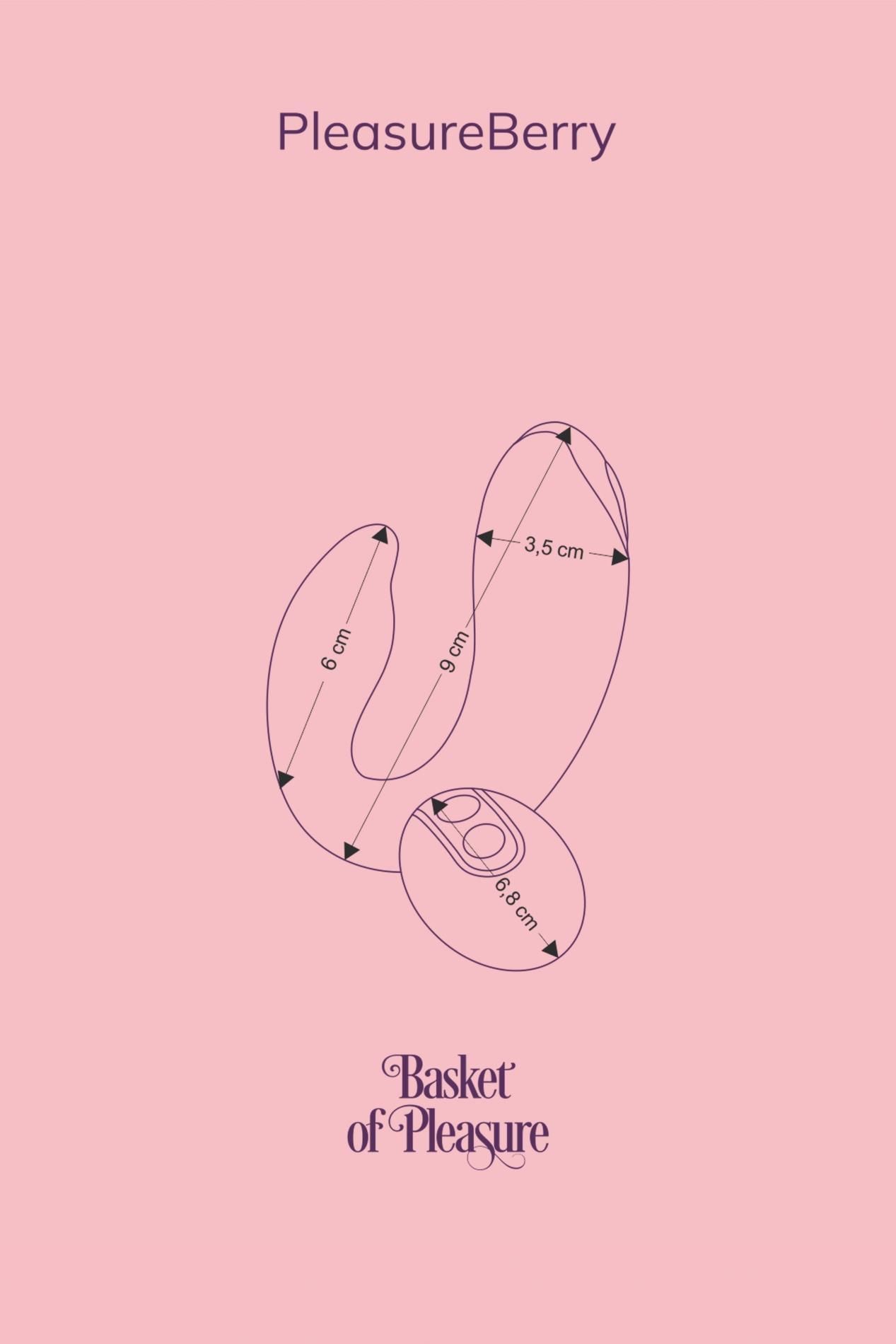 Вибратор FairyGasm Basket Of Pleasure, 9 см (голубой)