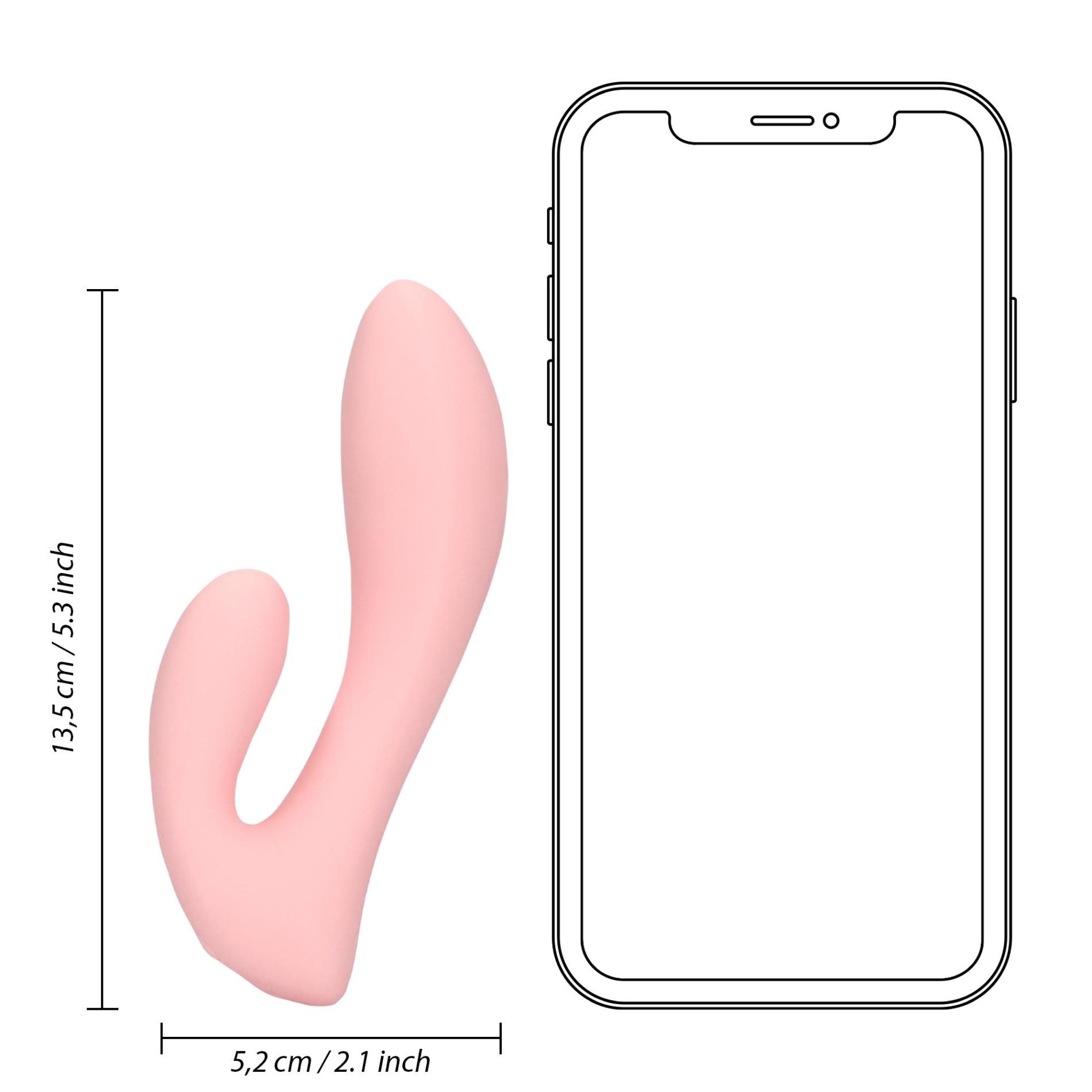 Вибратор Loveline Ultra Soft Silicone G-Spot, 13.5 см (розовый)
