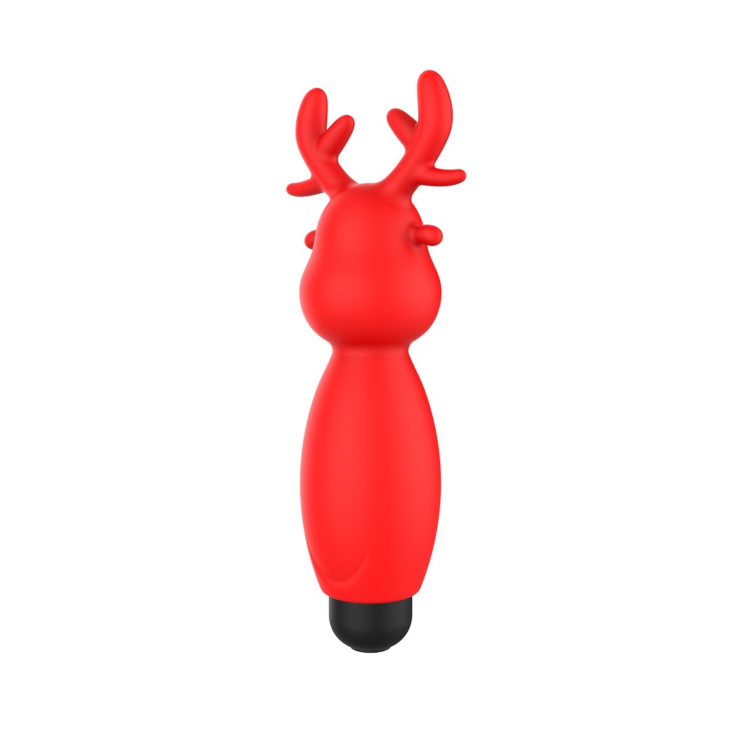 Вибратор для клитора Sweet Play Mini Reindeer Vibrator A10, 8.8 см (красный)