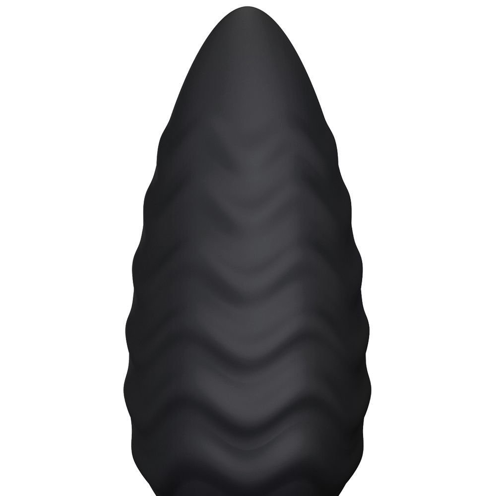 Анальна пробка Dorcel Wavy Plug, 10,6 см (чорний)