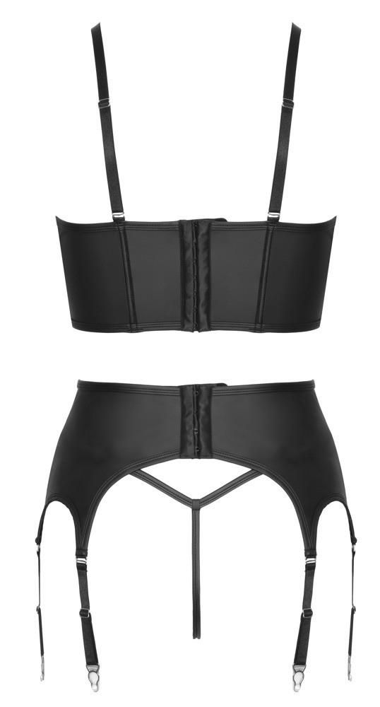 Комплект белья Cottelli Party zip, L (черный)