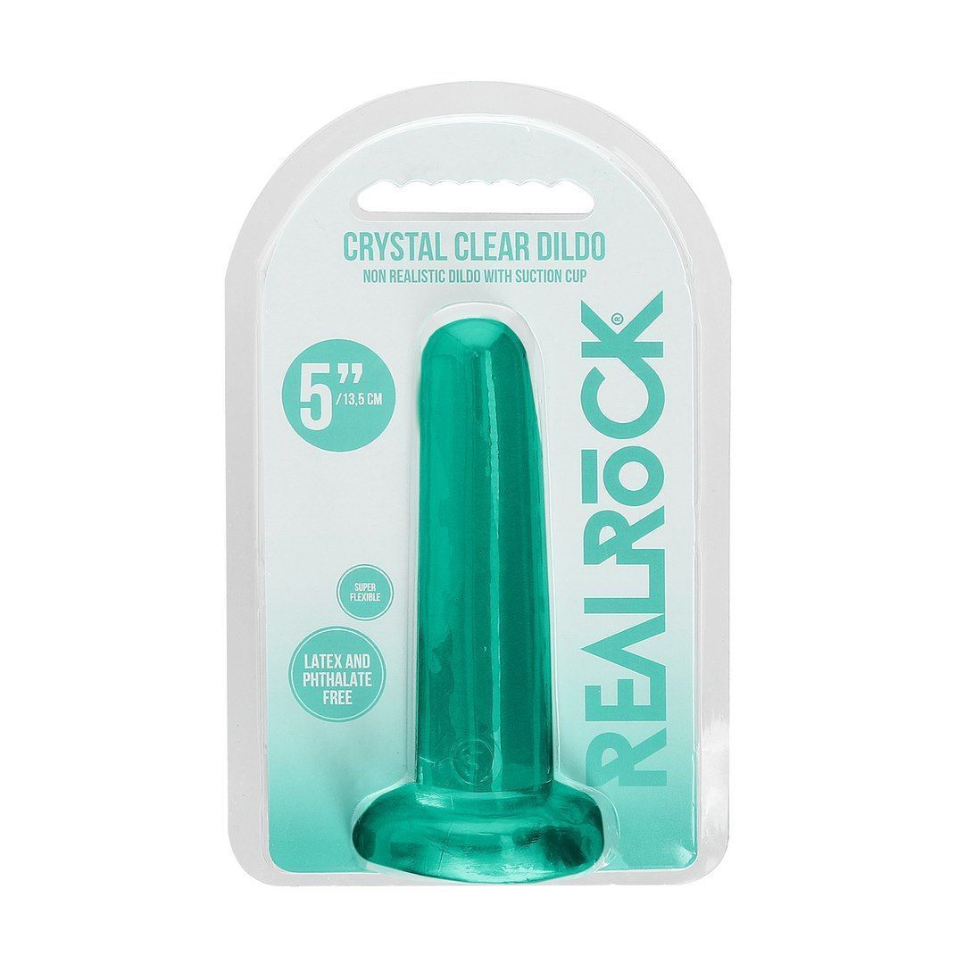 Фаллоимитатор Realrock Crystal Clear Dildo 5.3", 13.5 см (зеленый)