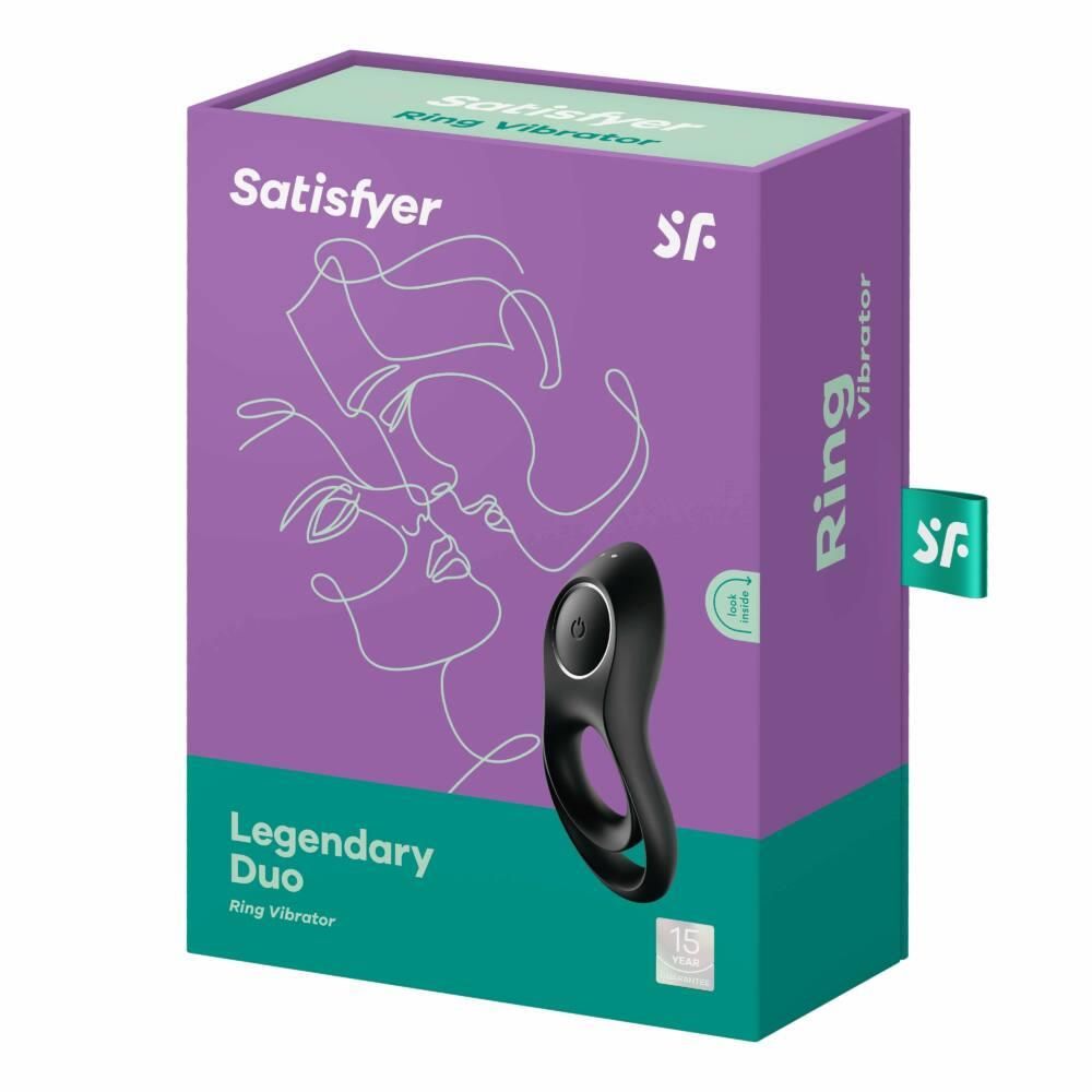 Виброкольцо Satisfyer Legendary Duo (черный)
