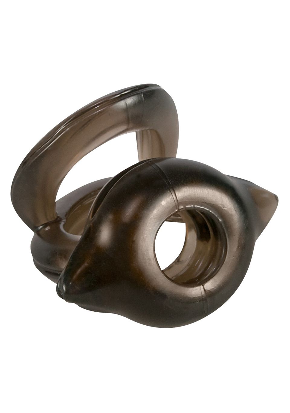 Тройное эрекционное кольцо на пенис Bad Kitty Penisring (черный)