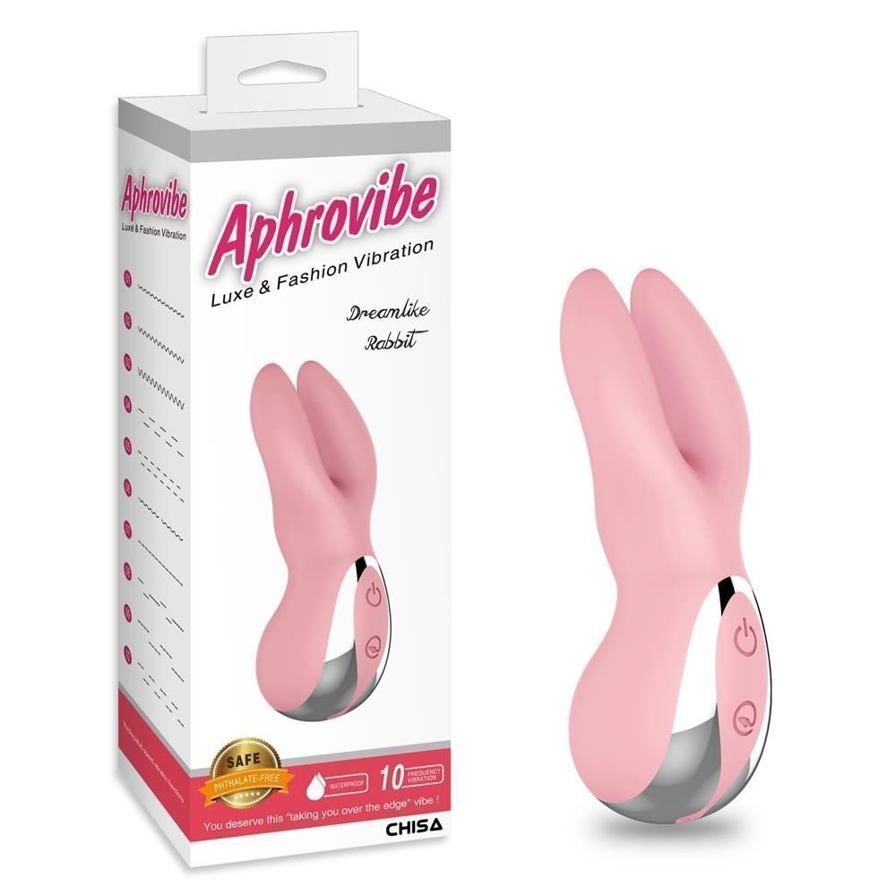 Вибратор для клитора Aphrovibe Dreamlike Rabbit, 11,5 см (розовый)