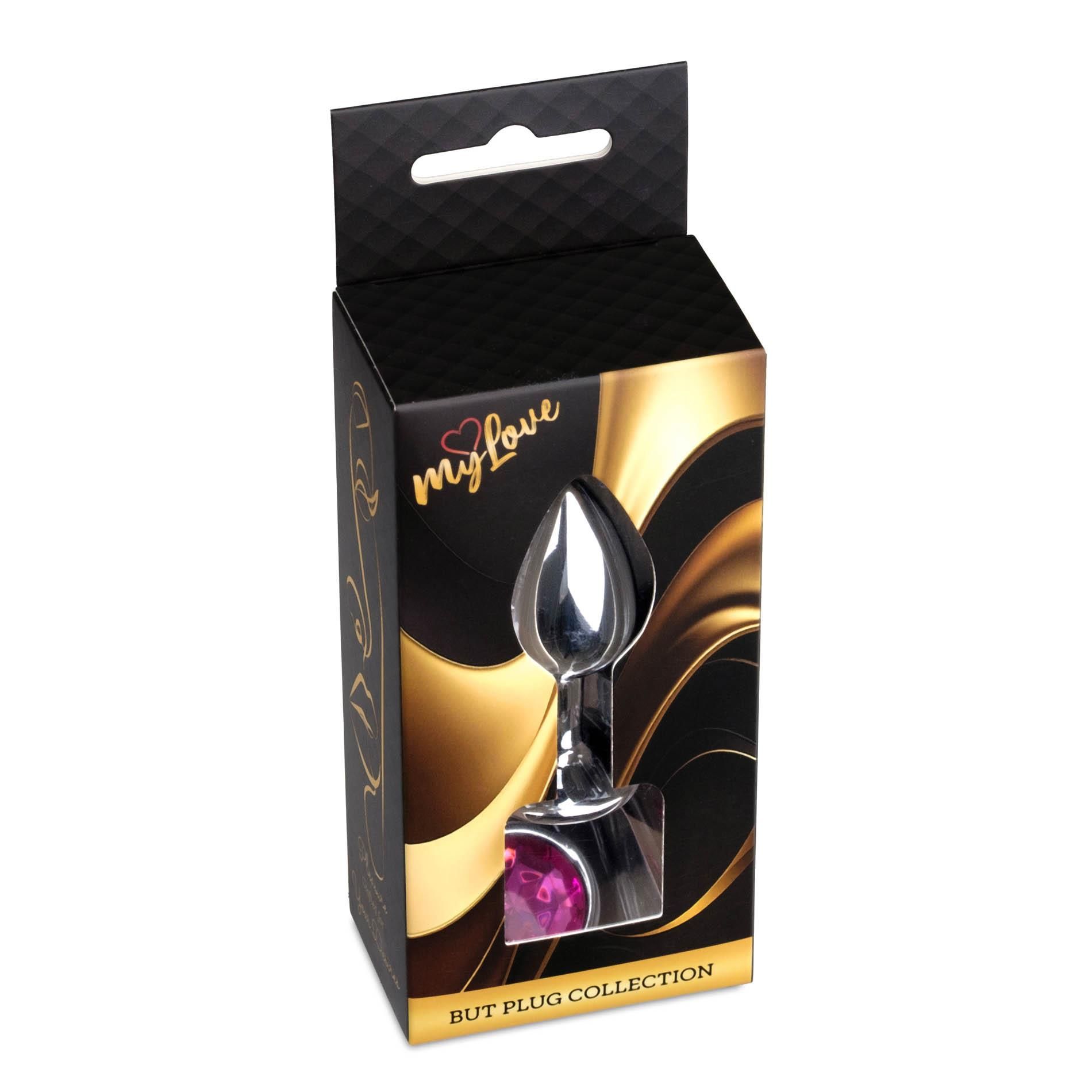 Korek analny MyLove Toys Jewelry Silver Plug, 7 cm (розовый)