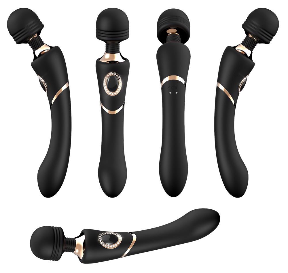 Вибромассажер Cleopatra Wand, 24.2 см (черный)