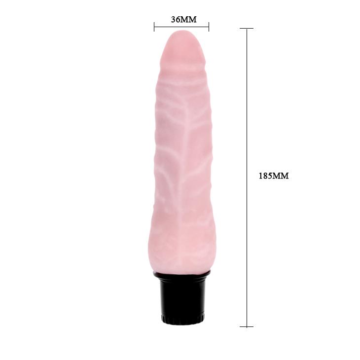 Вибратор Baile The Realistic Cock, 18.5 см (розовый)